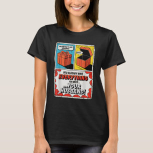 Valentines Day Humour Quote Pop Art 80s 90s T-Shirt