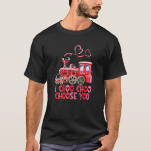 Valentines Day I Choo Choo Choose You Train Girls T-Shirt