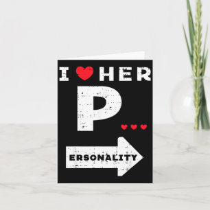 Valentines Day I Love Her Ity Matching Couple Men Card