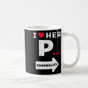 Valentines Day I Love Her Ity Matching Couple Men  Coffee Mug