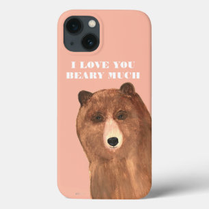Valentines Day I Love You Beary Much iPhone 13 Case