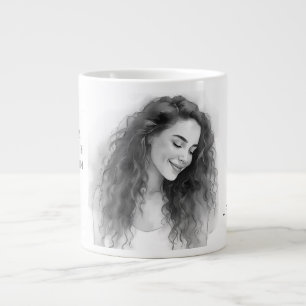 Valentine's Day, I love You because you make me  Large Coffee Mug