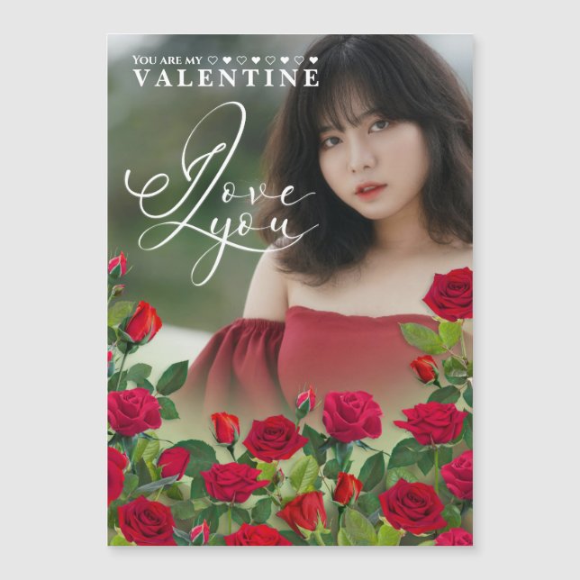 Valentine's Day   I Love You Custom Photo (Front)