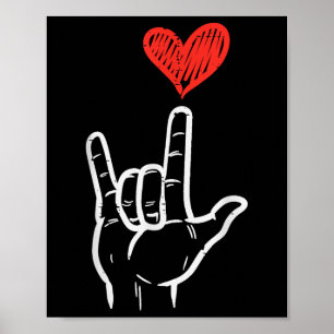 Valentines Day I Love You Hand Sign Asl Heart Wome