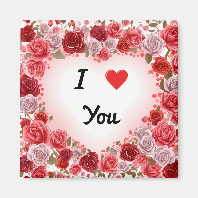 Valentine's Day I Love You Magnet (Front)