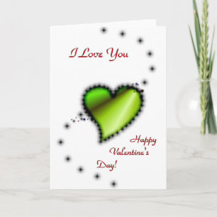 Valentine's Day , I Love You , Rainbow Heart Holiday Card