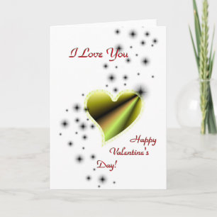 Valentine's Day , I Love You , Rainbow Heart Holiday Card