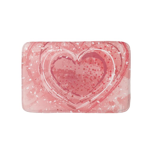 Valentine's Day Illustration Bath Mat (Front)