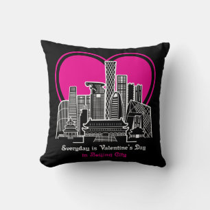 Valentine's Day in Beijing City Cushion