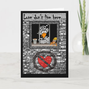 Valentine's Day in Prison card