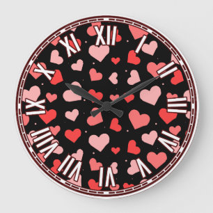 Valentine's Day Inspired Design Large Clock