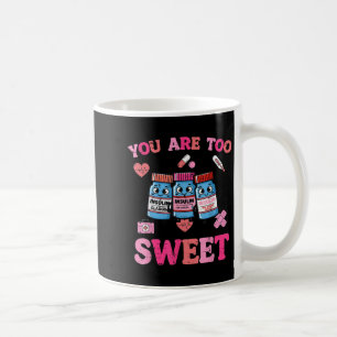 Valentines Day Insulin Too Sweet Men Women Kids Coffee Mug