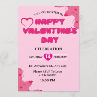 Valentine's Day Invitation Card