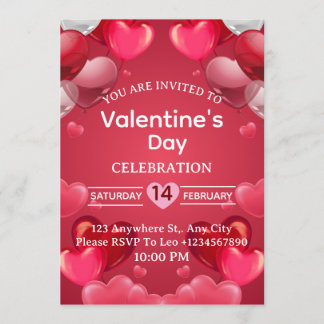 Valentine's Day Invitation Card