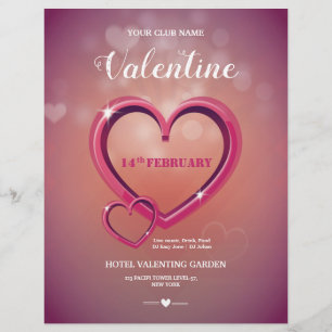 Valentine's Day Invitation Flyer