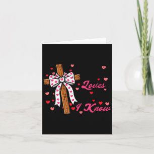 Valentines Day Jesus Loves Me Religious Christian  Card