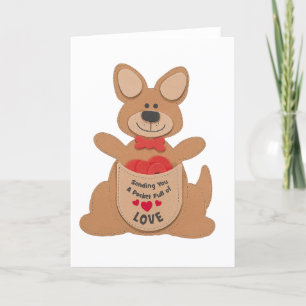 Valentine's Day Kangaroos holiday card