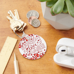 Valentine's day key ring