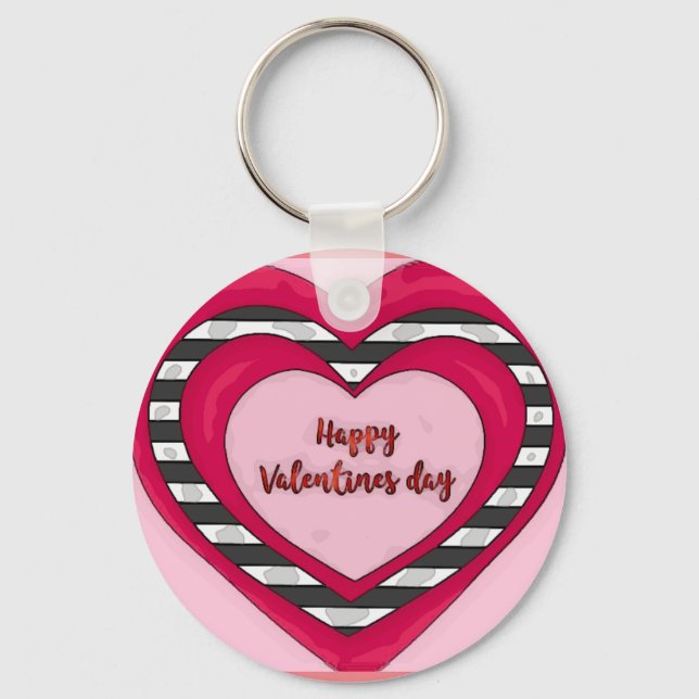 Valentine's Day  Key Ring (Front)