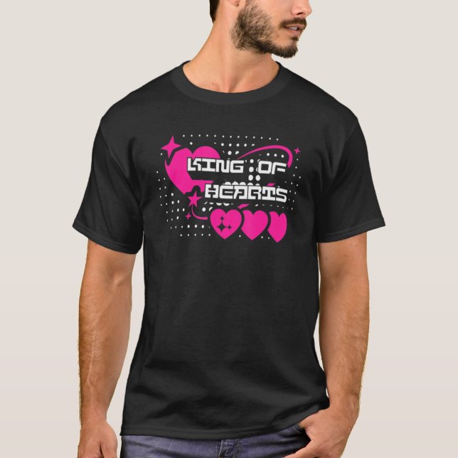 Valentines Day King Of Hearts 1 T-Shirt (Front)