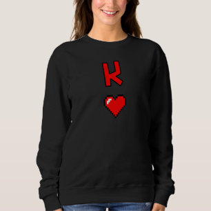Valentines Day King Of Hearts  2 Sweatshirt