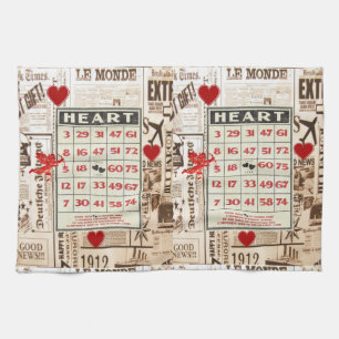 Valentine's Day Kitchen hand towel