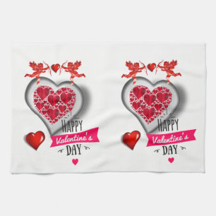 Valentine's Day Kitchen hand towel