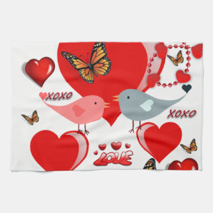 Valentine's Day Kitchen hand towel