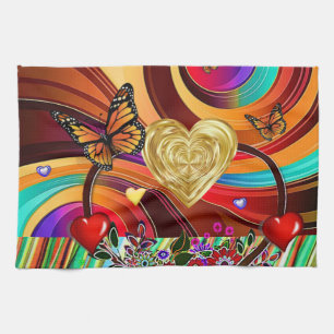 Valentine's Day Kitchen hand towel