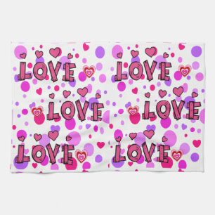 Valentine's Day Kitchen hand towel