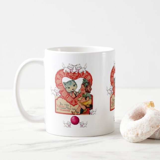 Valentine's Day Kittens Mugs (With Donut)
