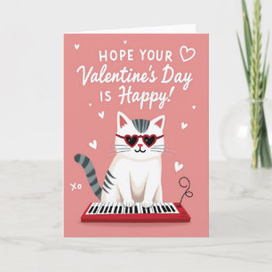 Valentines Day Kitty Love Song Card