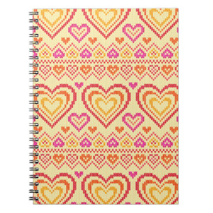 Valentine's Day Knitted Pattern Notebook