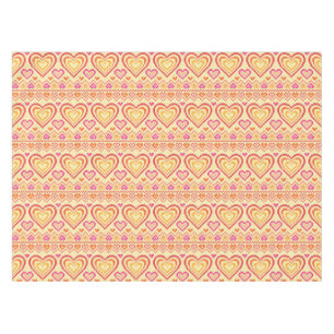 Valentine's Day Knitted Pattern Tablecloth