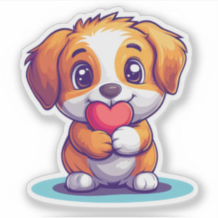 Valentine's Day Kromfohrländer Puppy