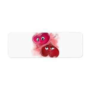 Valentine's day, labels, for sale ! return address label