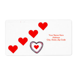 Valentine's Day Labels Heart