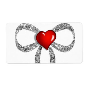 Valentine's Day Labels Heart