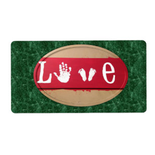 Valentine's Day Labels Love