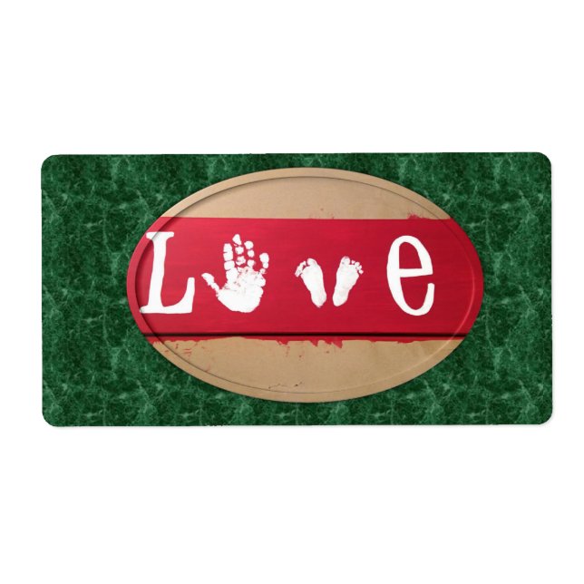 Valentine's Day Labels Love (Front)