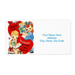 Valentine's Day Labels Vintage