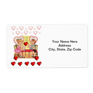 Valentine's Day Labels Vintage