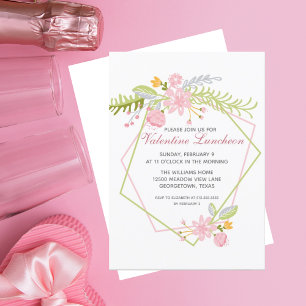 Valentines Day Ladies Luncheon Chic Galentines Invitation