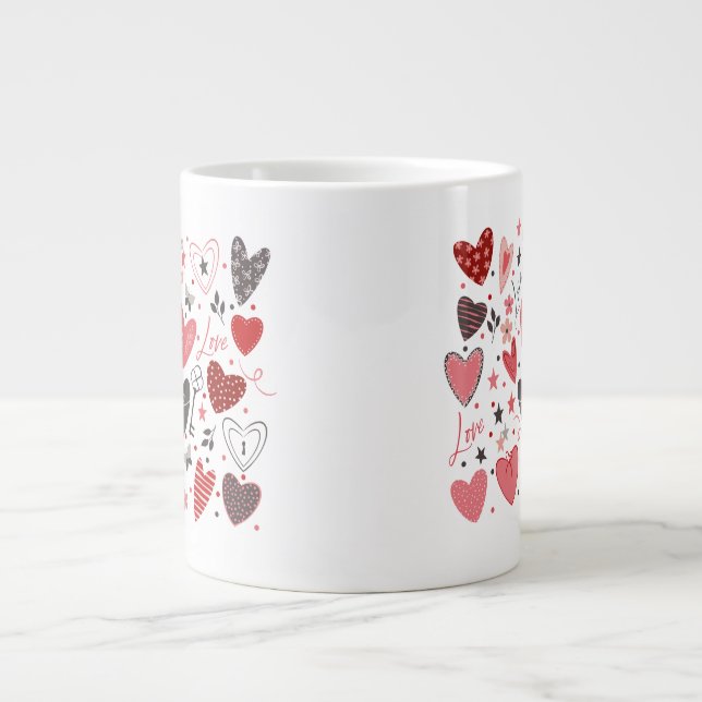 Valentine's Day Large Coffee Mug (Front)