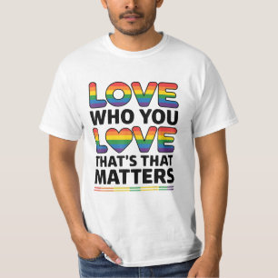 Valentines Day LGBTQ Gay Transgender Pride Flag T-Shirt