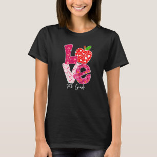 Valentines Day Love 7th Grade Squad Teacher Kids O T-Shirt