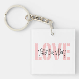 Valentine's Day Love Acrylic Keychain