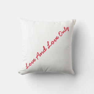 Valentine's Day Love And Love Only Quotes Simple Cushion