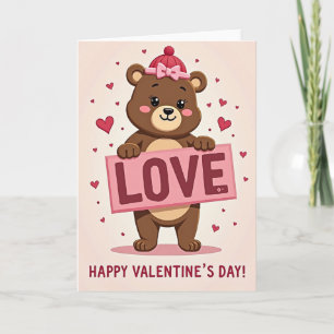 Valentines Day Love Bear Card