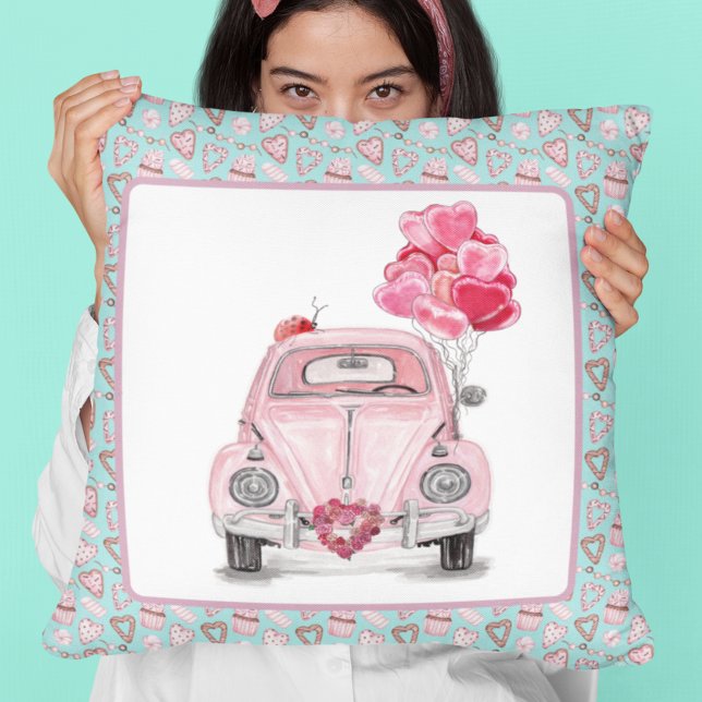 Valentine's Day Love Bug Cute Car Cushion (Creator Uploaded)